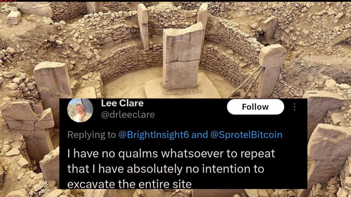 🚨 They’re Saying It Out Loud

The person in charge of excavations at Göbekli Tepe openly admitted to jimmy Corsetti that there’s zero plans to ever fully uncover the site.

One of the most groundbreaking discoveries in human history, and they’re content to leave most of it