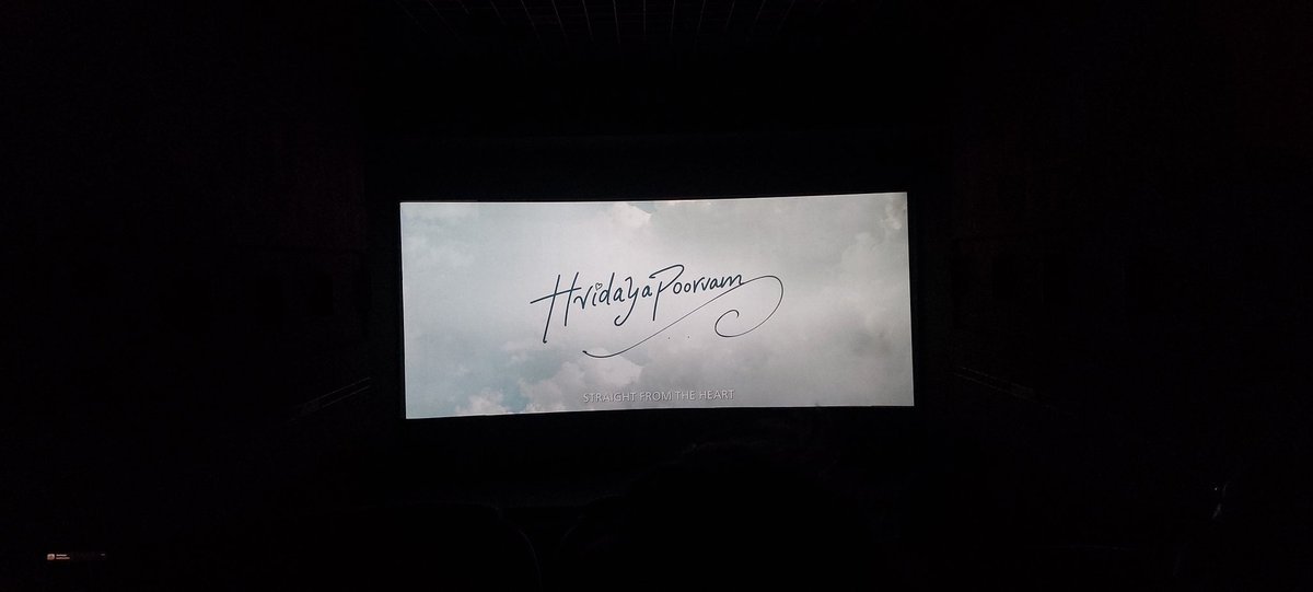 Watched #Hridayapooravam today at <a href="/EGACinemas/">EGA CINEMAS</a> such a feel good one and lalettan acting was ❤️
<a href="/MalavikaM_/">Malavika Mohanan</a> 🙌🎀 .