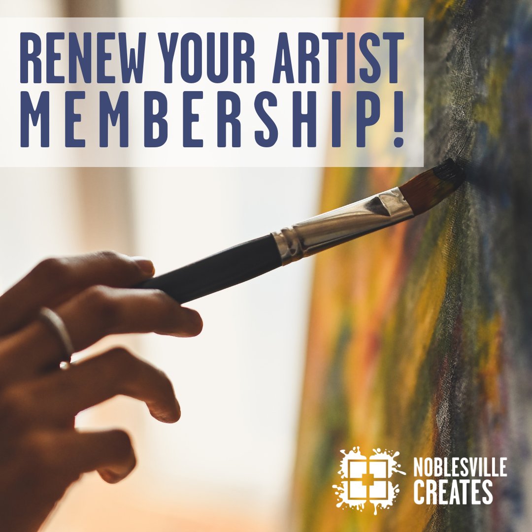 Noblesville Creates Artist Members, don't forget to renew your membership! We have exciting things in store, and you don't want to miss out on all the ways we can help you grow!

Learn more: bit.ly/3RxKMTD