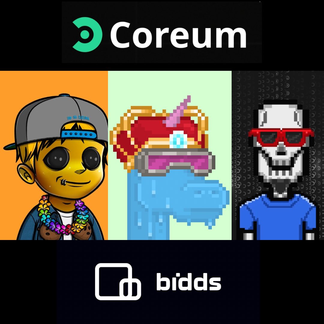 ric_237's tweet photo. Coreum has NFTs
Things are heating up with lots of new attention now on Coreum
@DEGENLABS_CO 🟢
@UNISxCORE 🟢
@CoreumPunks 🟢
3 Projects all different communities but we all want each other to succeed on coreum 🧪
Watch this space things are going to get crazy
#coreumfam https://t.co/5xyrbozSFm