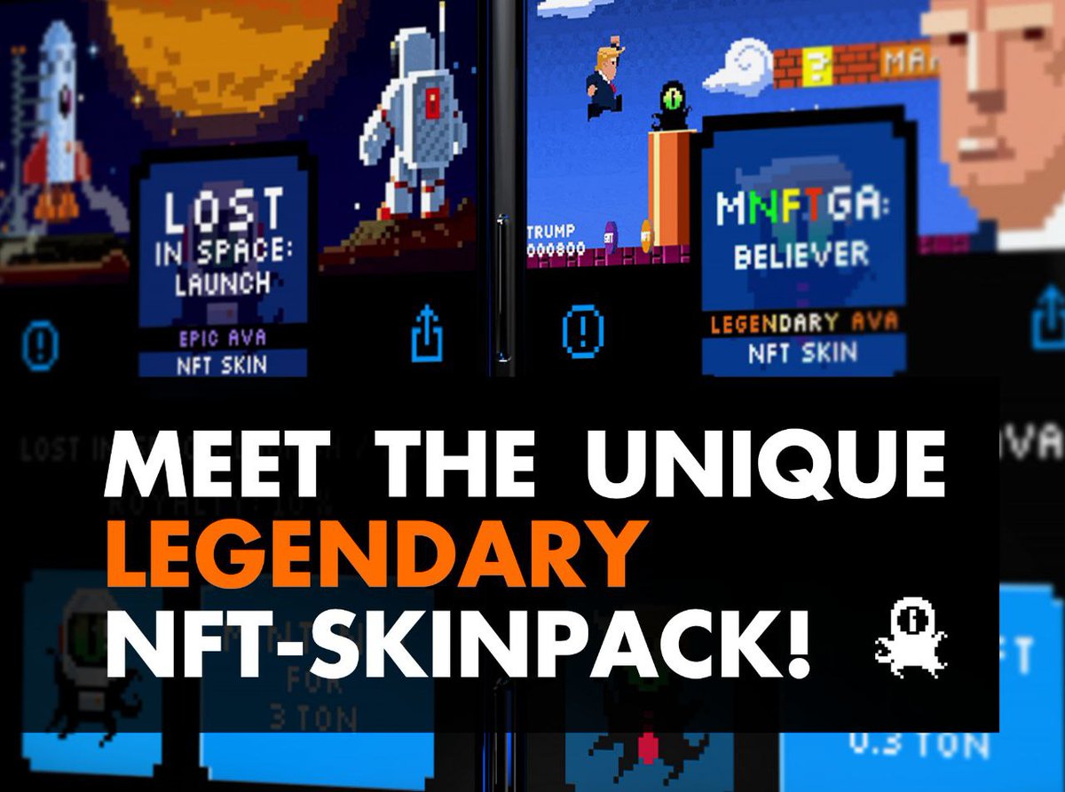 🥇 Meet the greatest skinpack in the entire history of SimpleNFT — the legendary MAKE NFT GREAT AGAIN!

This is one of the rarest and most valuable skins in SimpleNFT. There will never be anything like it again.

As we explained in the previous post, skins give a boost to EXP