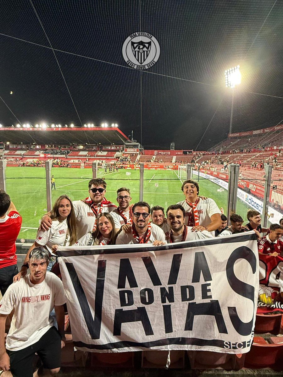 VDVSFC's tweet photo. 30-8-2025 / Girona FC - SFC 
🔴⚪️Fuera las penas, viva la alegría… 
#VayasDondeVayasSiempreContigo https://t.co/B0kOtC0OjV