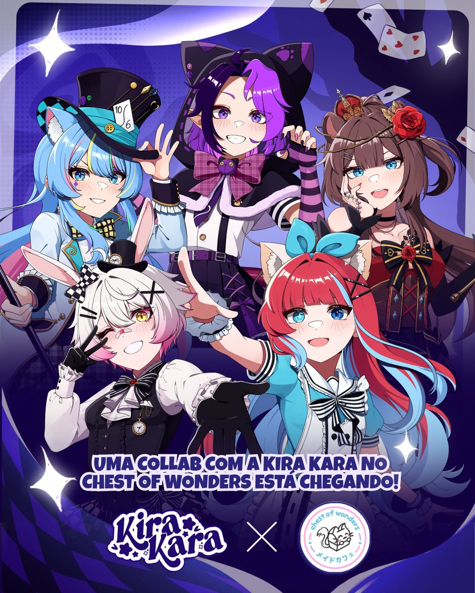 Kira 🥨 Kara (@kirakaraproject) on Twitter photo ✨O País das Maravilhas abriu as portas dentro do <a href="/chestmaids/">Chest of Wonders Maid Café</a>!
De 30 de setembro até 12 de outubro, a Kira Kara estará em uma collab mágica no Chest of Wonders Maid Café! 🧵
#KiraKara #ChestOfWonders ✨O País das Maravilhas abriu as portas dentro do <a href="/chestmaids/">Chest of Wonders Maid Café</a>!
De 30 de setembro até 12 de outubro, a Kira Kara estará em uma collab mágica no Chest of Wonders Maid Café! 🧵
#KiraKara #ChestOfWonders
