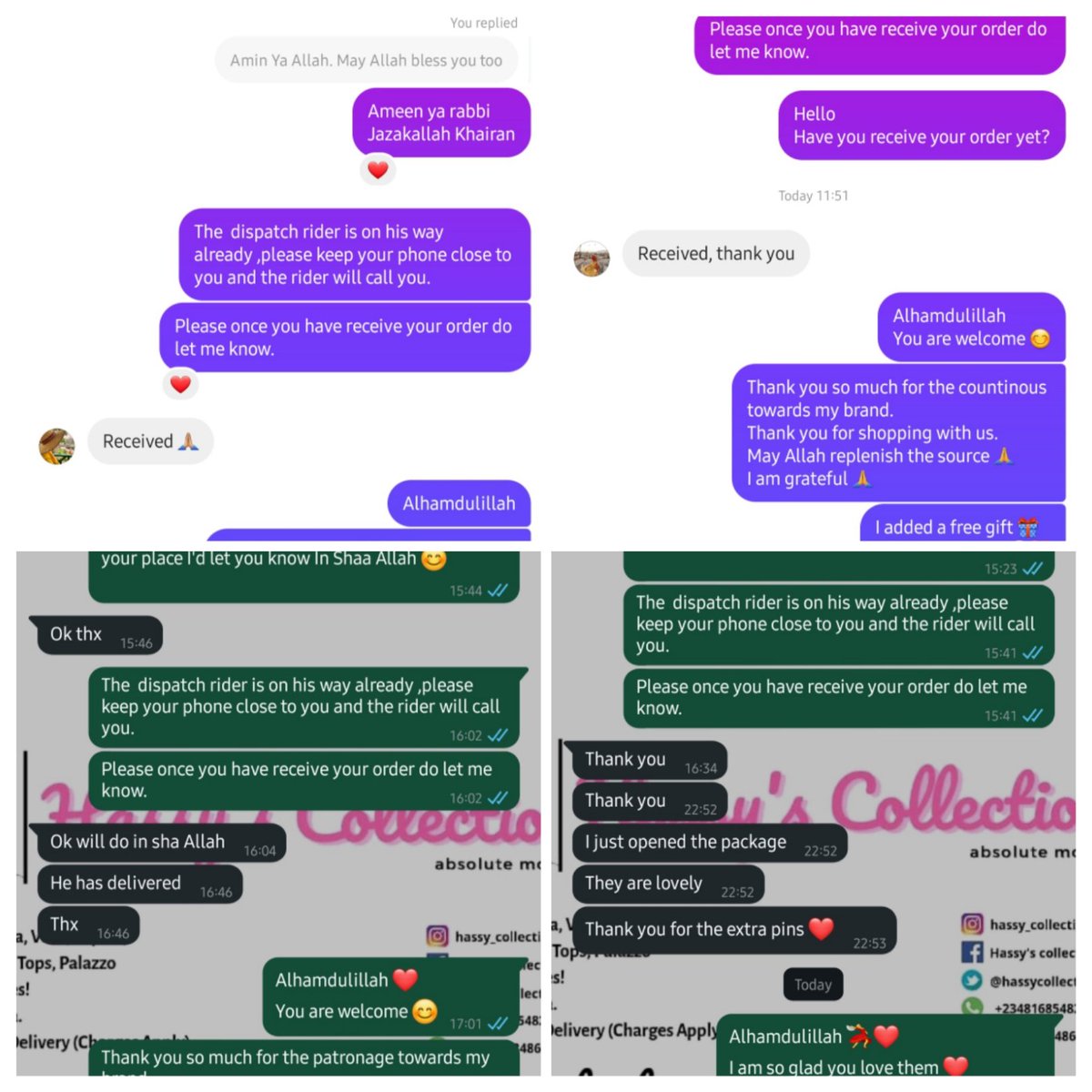 HassyCollectns's tweet photo. Feedbacks ππππππ#Customers feedbacks #customers satisfaction #hassyCollections #shophassycollections #premiumscarf #scarfsinabuja #muslimah #covered chic #hassy_collections https://t.co/1rDOWqMHPf