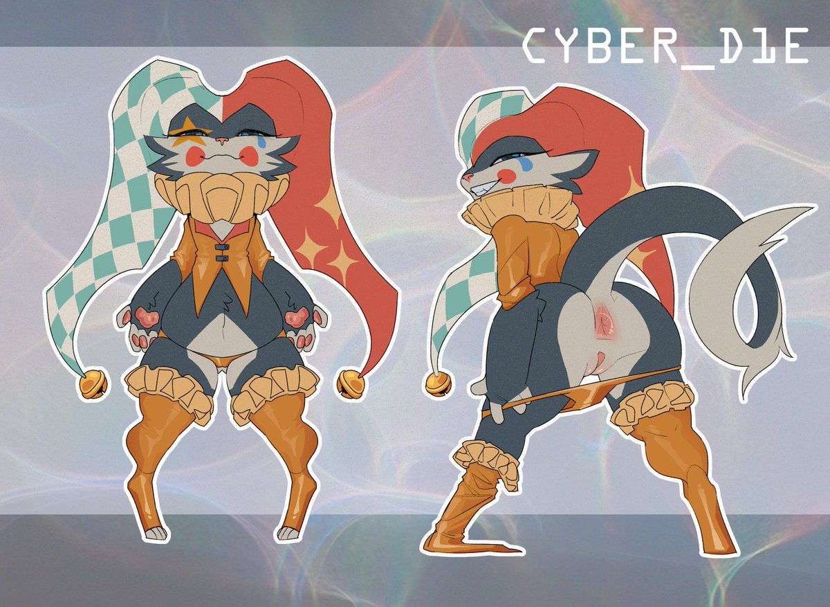 new cobalt cat jester adopt!
auction started here ych.commishes.com/auction/show/4…