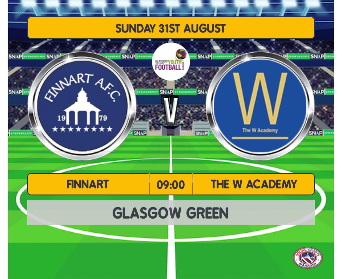 finnartfc's tweet photo. Some big games tomorrow in Glasgow 👀

First up at Glasgow green 9am kickoff get along support the young team.

2nd game early evening kickoff for the boys 16:15pm at crownpoint.

Get along support grassroots football sure to be a couple of cracking games 💙🖤 https://t.co/CtQ64Rknk0