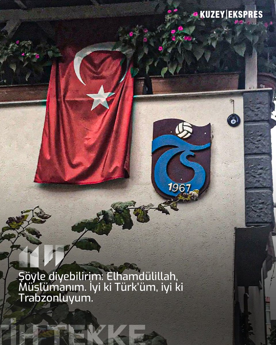 Dünyaya ayak bastığımızdan beri bizim CV.

Fatih Tekke: "Şöyle diyebilirim: Elhamdülillah, Müslümanım. İyi ki Türk’üm, iyi ki Trabzonluyum."