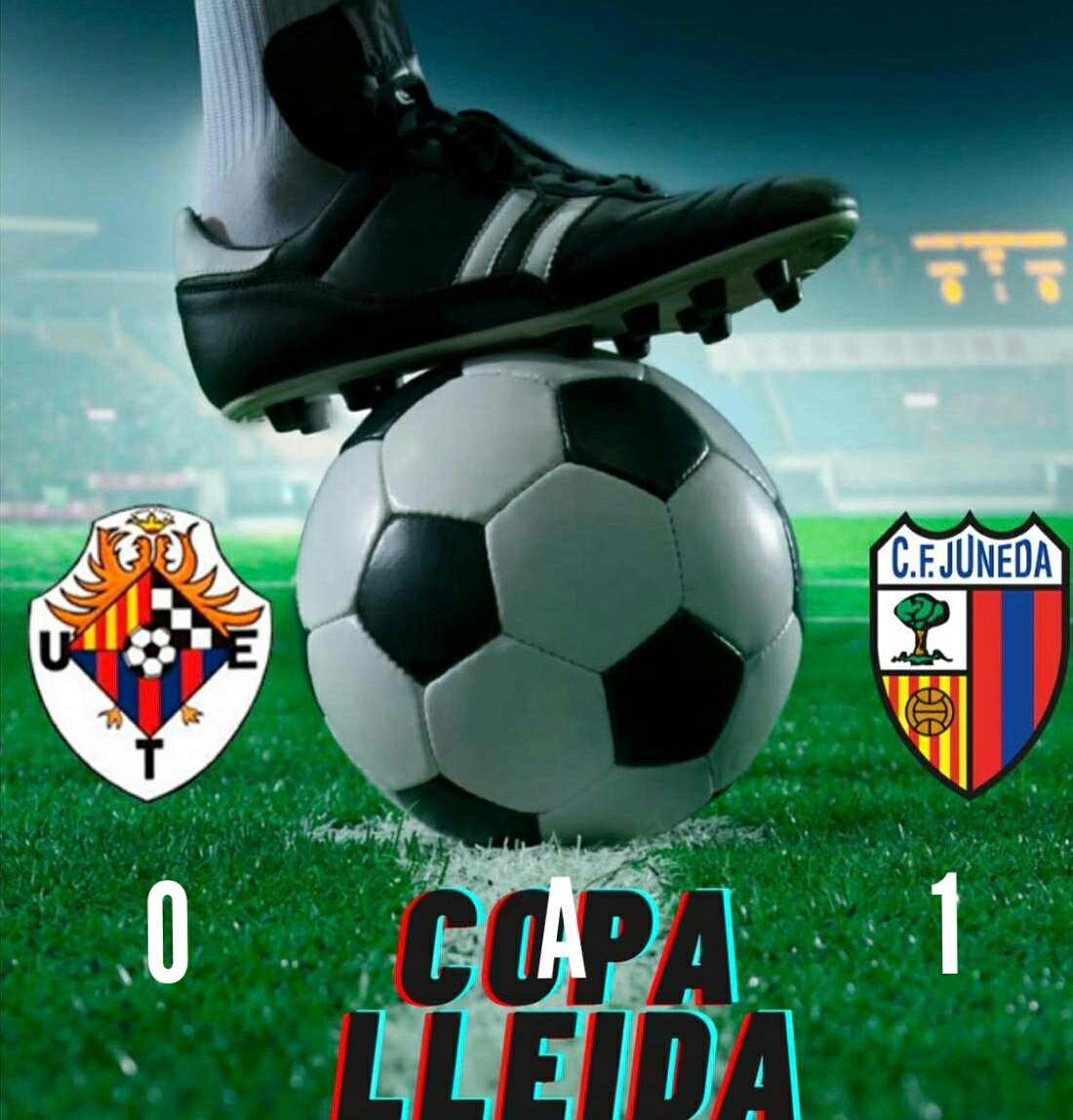 El CF Juneda passa ronda a la Copa Lleida després de vèncer per 0 a 1 a la <a href="/UETarrega/">UE Tàrrega</a>, en partit jugat aquest dissabte al Mpal. Joan Capdevila davant uns 300 aficionats