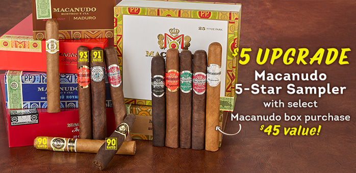 Macanudo Madness is on! 🔥 Get up to $83 off boxes and snag a $45 Inspirado 5-Star Sampler for just $5. Dive in with Macanudo Café, then explore top blends like Cru Royale, Gold Label, Maduro, Inspirado Red, Orange, White, and more!
bit.ly/42Ztwef