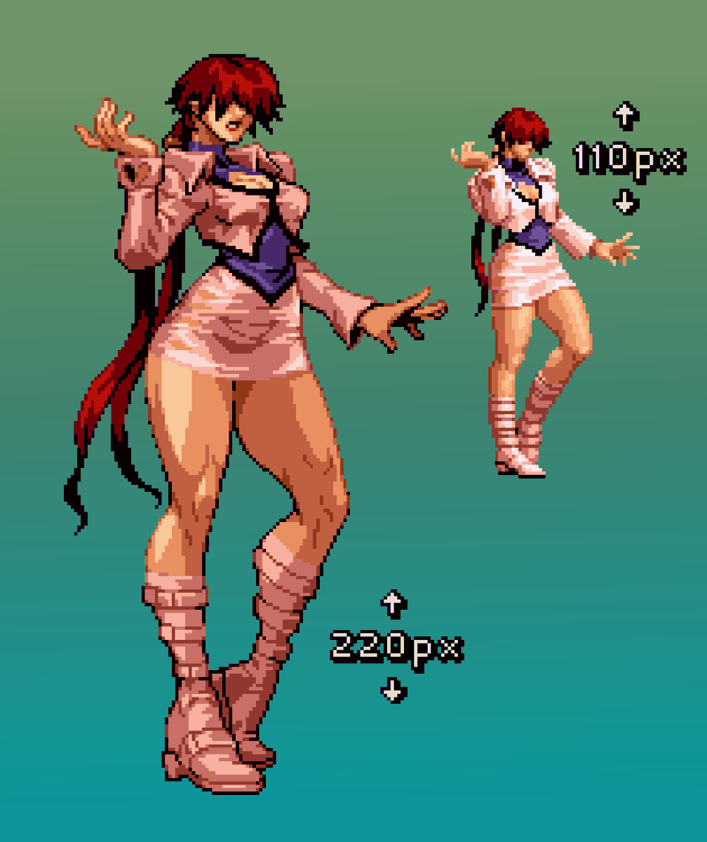 Shermie 😘 , have a nice weekend my friends 🍻
#pixelart #aseprite