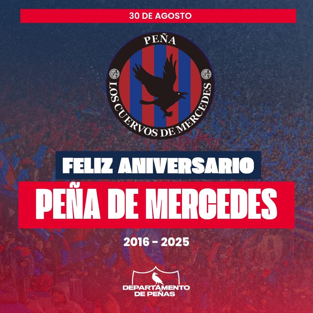 Desde el Departamento de Peñas queremos saludar y felicitar a las Peñas de General Belgrano, El Trébol, Concordia y Mercedes en sus respectivos aniversarios. ¡Por muchos años mas!

#MasQue90Minutos ❤💙⁣⁣⁣⁣
#SLFederal 🇦🇷⁣⁣⁣⁣
#DeBoedoAlMundo ✈️🌍
#AreaEventos