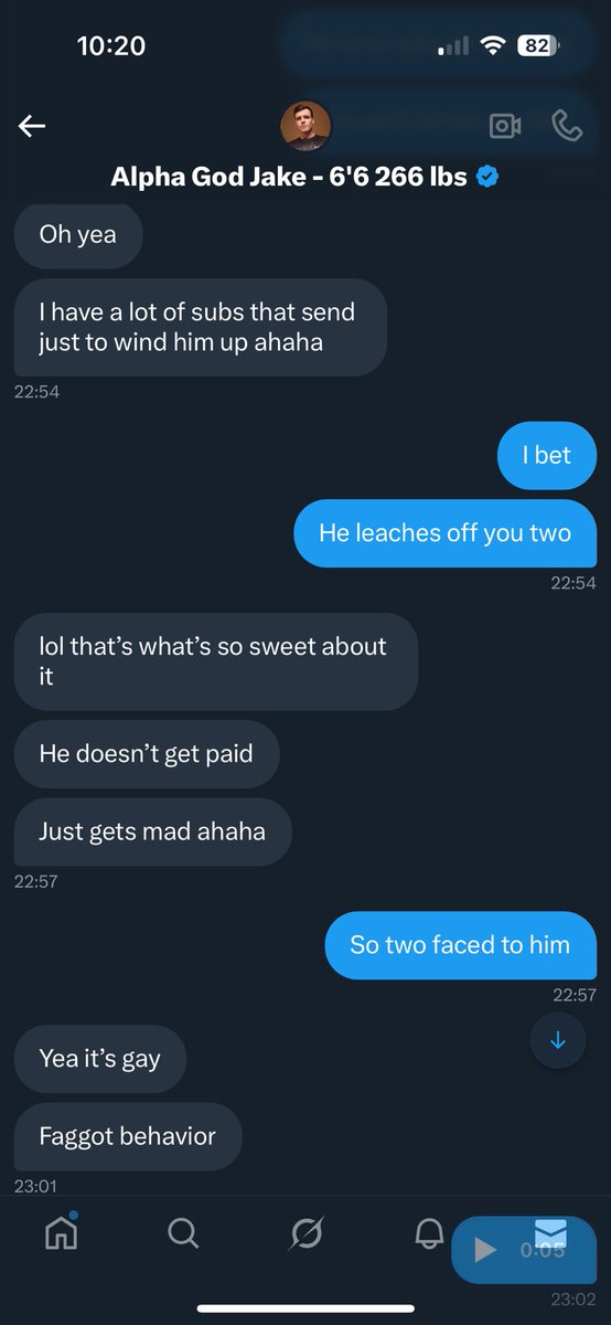 Was just looking back at old messages and found this one from <a href="/AlphaGodJake/">Alpha God Jake - 6'6 266 lbs</a> about <a href="/str8_inked_dom/">Straight Inked Dom 🏴󠁧󠁢󠁥󠁮󠁧󠁿</a> 🤣🤣