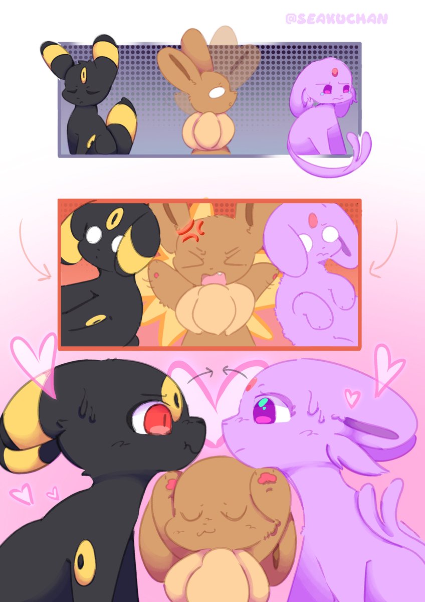 Eevee helping the esbreon shippers