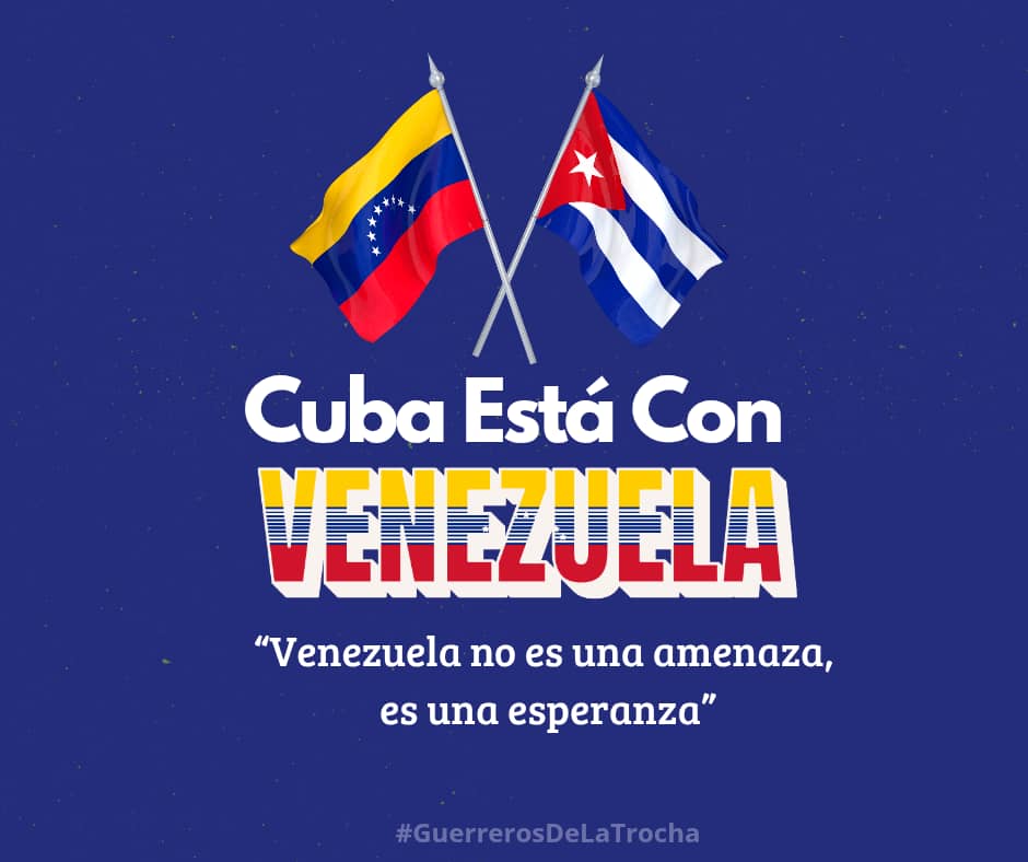 #VenezuelaNoEsUnaAmenaza 🇻🇪
<a href="/BetsyDazVelzqu2/">Betsy Díaz Velázquez</a> <a href="/MincinCuba/">Comercio Cuba</a>
