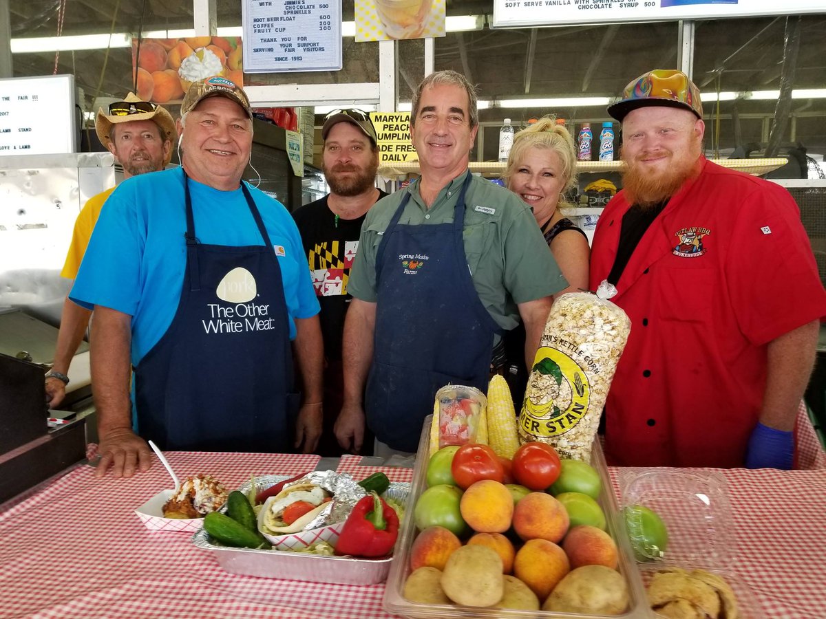 The Maryland State Fair's Maryland Foods Pavilion is a highlight of the fair, featuring delicious local foods that represent the various commodities produced in Maryland. bit.ly/4606Mgp #MyMdFarmers #MarylandStateFair