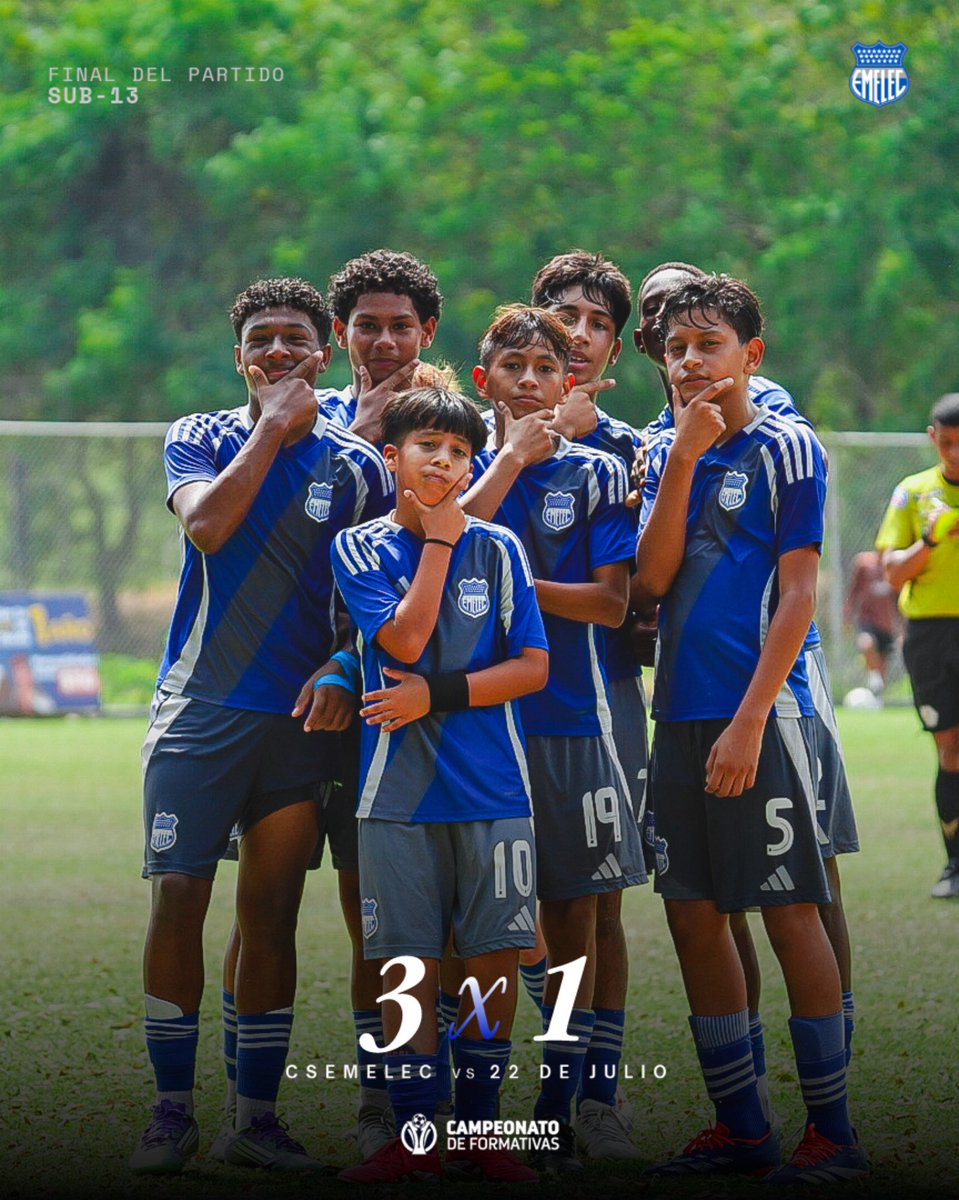 CSEformativas's tweet image. #Sub13 | ¡Victoria en casa! 🎉

Goles anotados por:
⚽️⚽️⚽️ Michaell Balladares 

#VamosEmelec