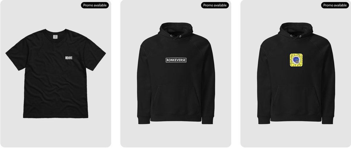New <a href="/RonkeOnRon/">Ronin Monke</a> merch is now LIVE! 🍾🎉

Including a partnership with <a href="/FazzyEth/">𝙵𝙰𝚉𝚉𝚈𝙹𝙴𝙵𝙵.𝙴𝚃𝙷⚡</a>:
Spread the $RONKE snapchat filter IRL! 👻

👉🏻 WORLDWIDE SHIPPING 🌍
👉🏻 FREE SHIPPING for all orders above $70 🚚📦