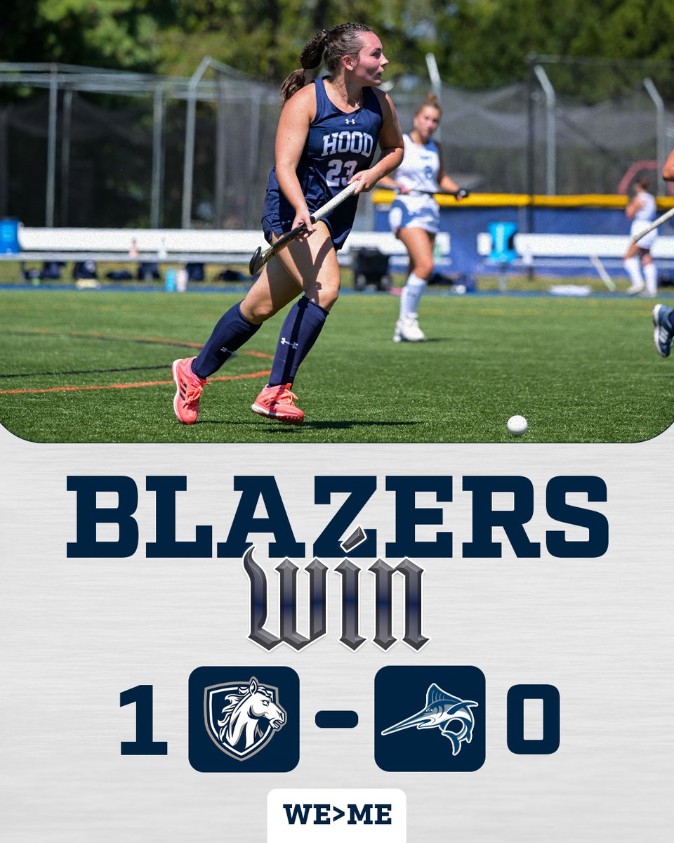 BLAZERS WIN‼

<a href="/HoodCollegeFH/">Hood College Field Hockey</a> hooks a victory over Virginia Wesleyan! Ellie Dainton nets her 1st collegiate goal, while Grace Guy shines in net with a career-high 8 saves! 

🏑🔥🏑🔥🏑🔥

#WeOverMe #BringYourBest #MACfh #d3fh