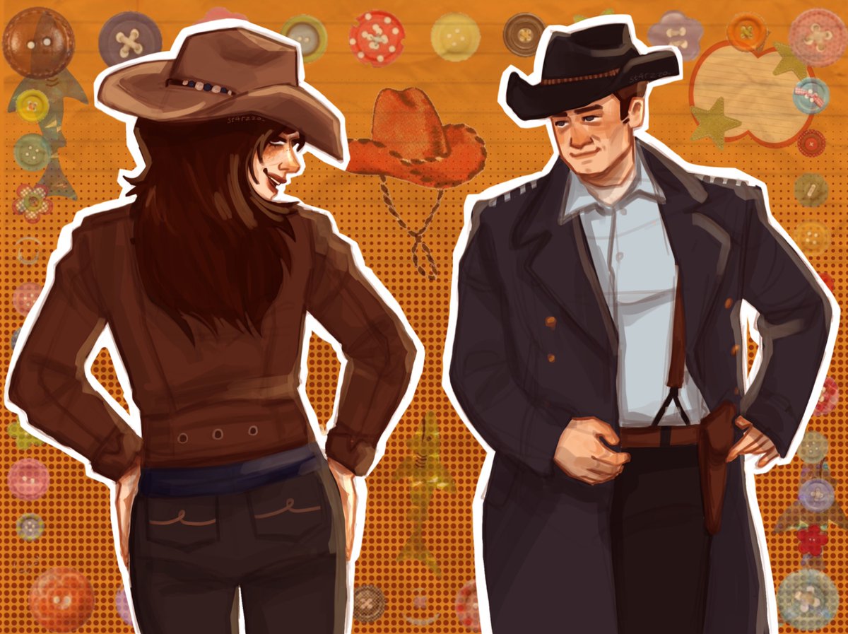 TORCHWOOD COWBOYS! Havent drawn them in ages so this was so fun! (thank you francis for the idea and the reference pictures!)