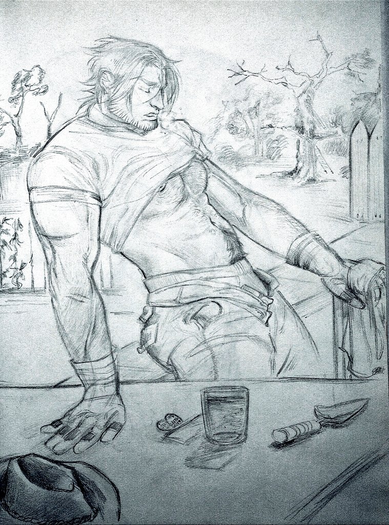 Cowboy_man06's tweet image. Daddy Tref taking a rest after working on the children's tree house🔨

#trephacard #castlevania
