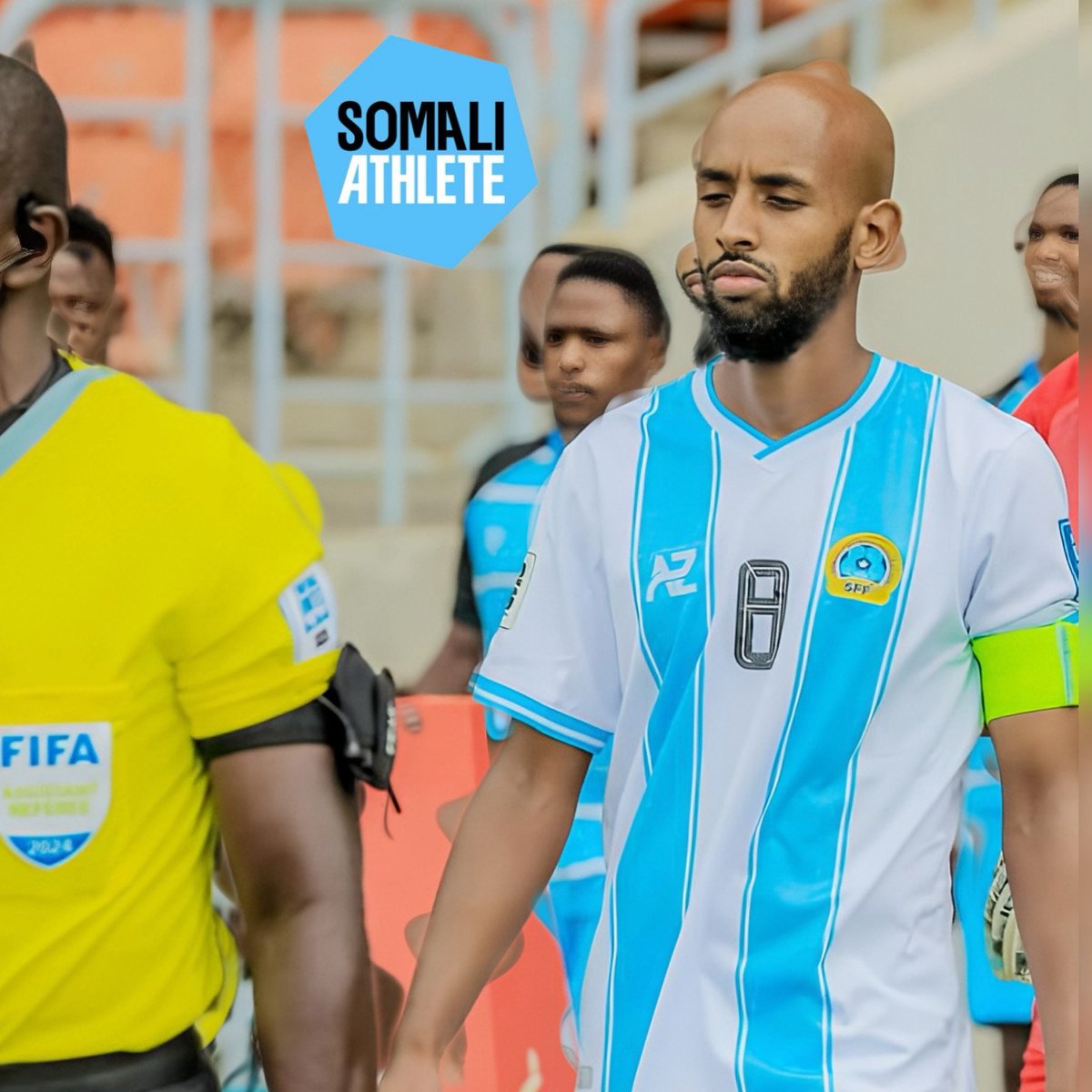HMQoslaaye's tweet photo. πΈπ΄ Somalia vs Uganda πΊπ¬
World Cup Qualifiers β Group G
π Mandela National Stadium
ποΈ 8th Sept 2025 | Matchday 8/10
Canβt wait to see the boys in blue π led by our Ocean Stars captain @Asameddd take on Uganda.
#OceanStars #WCQ2025 https://t.co/To6xzKC8Dr