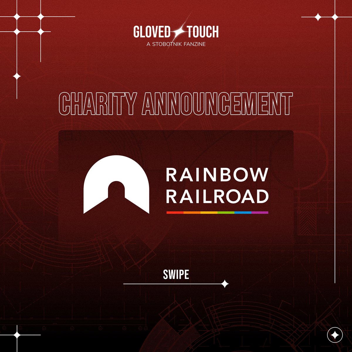 glovedtouchzine's tweet photo. ✦ Charity Announcement ✦

We're thrilled to share that all profits from Gloved Touch: A Stobotnik Fanzine will be donated in support of Rainbow Railroad! ✦

#RainbowRailroad #StobotnikZine #Stobotnik https://t.co/riDmw2rm5L