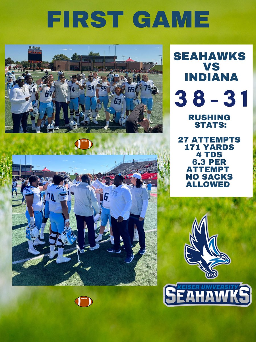 1-0....Great Road Win vs a Top 10 Team in the Nation🔥💯 #OBLOCK came out and showcase that #GRIT culture....ON TO THE NEXT ONE 🦅