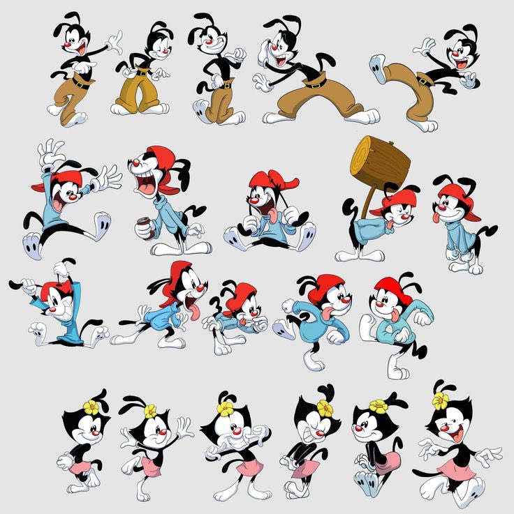 #Animaniacs The Warners in a variety of poses by Scott Forester 🤣🤩👍