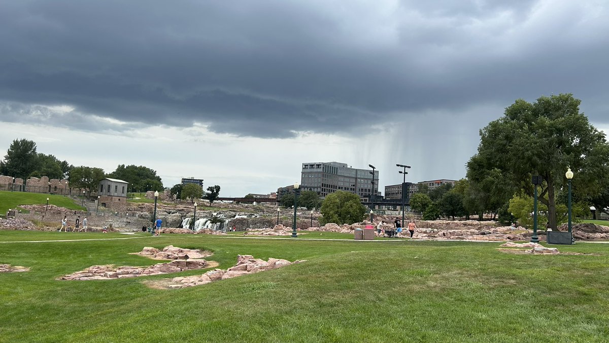 Falls Park in Sioux Falls 3:39 PM Saturday, August 30, 2025 #sdwx <a href="/NWSSiouxFalls/">NWS Sioux Falls</a>