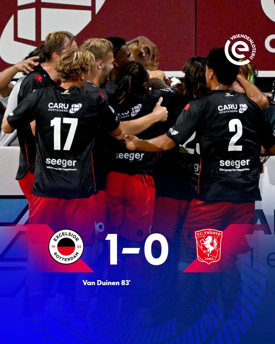 Mike van Duinen schießt Excelsior Rotterdam zum 1:0-Sieg gegen Twente Enschede. Kurios: Van Duinen ist nicht mehr als Profi unter Vertrag, sondern spielt als Amateur für den Club. Er hielt sich zunächst fit und wurde wegen Verletzungen in die Startelf berufen.