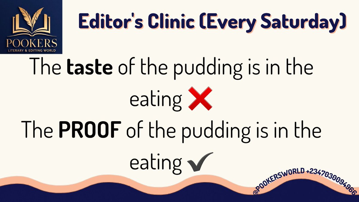 Pookersworld's tweet photo. Get your idioms right https://t.co/osL9pDAo67