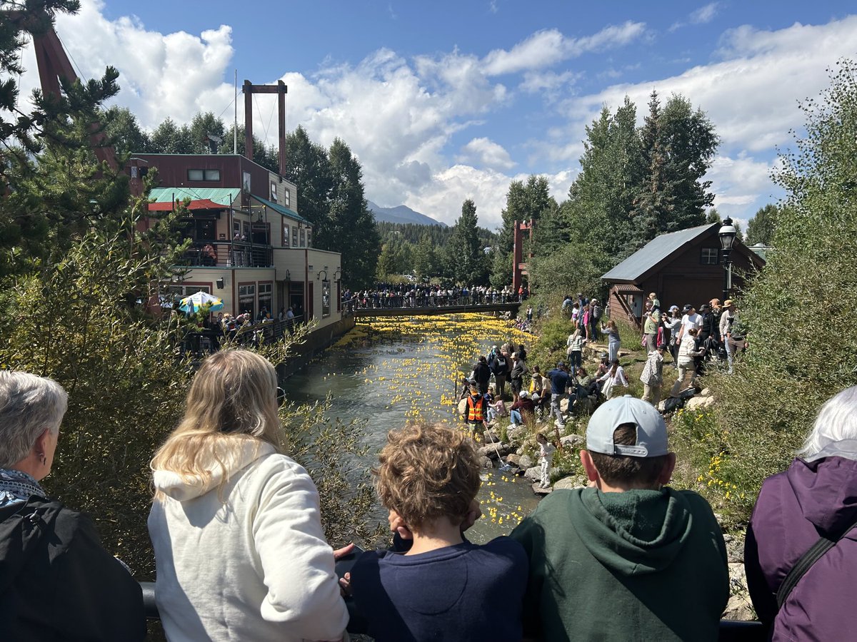 Love the Duck Derby tradition in Breckenridge.