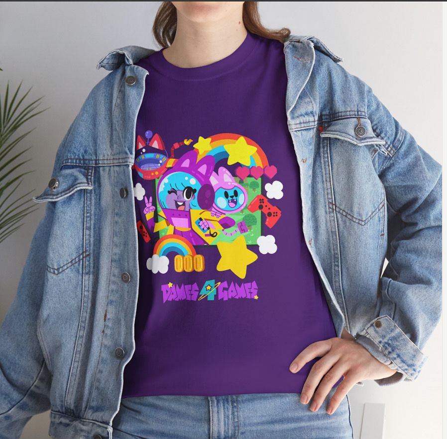 If you 🫵 are at PAX West this weekend, don't miss the opportunity to get one of our shirts! 

📍 Summit Building, Rm 440

While suppy lasts! 👀🙊

#Dames4Games &amp; #PAXWest