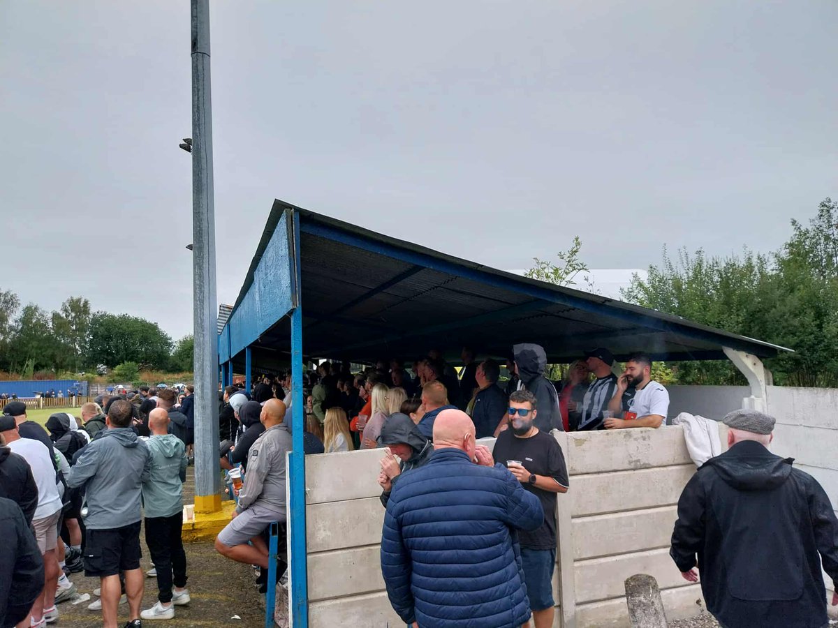 FACupFactfile's tweet photo. Thanks to Kaden, Steve and everyone at @AthertonLRFC for their wonderful hospitality and congratulations on their convincing Flat Cap Derby win in #FACup today! https://t.co/W5wXbjKM7s
