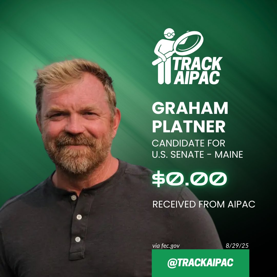 TrackAIPAC's tweet photo. @grahamformaine Go, Graham, go! 🥊 https://t.co/C1RQ1424Fy