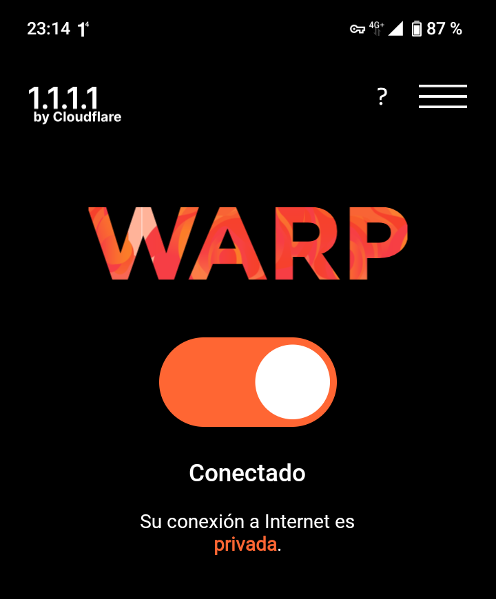 He instalado 1.1.1.1 y funciona 😊😊😊