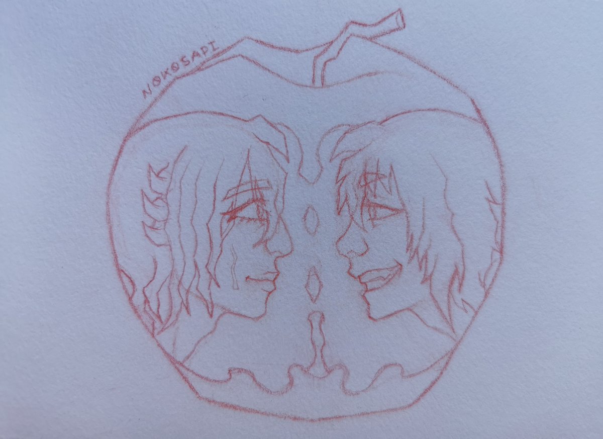 NOKOSAPI's tweet photo. WIP of smth I'm cooking with my OCs 😈😈😈 #originalcharacter #sketch #rkgk #nokosapiocs https://t.co/i5YfFCikTM