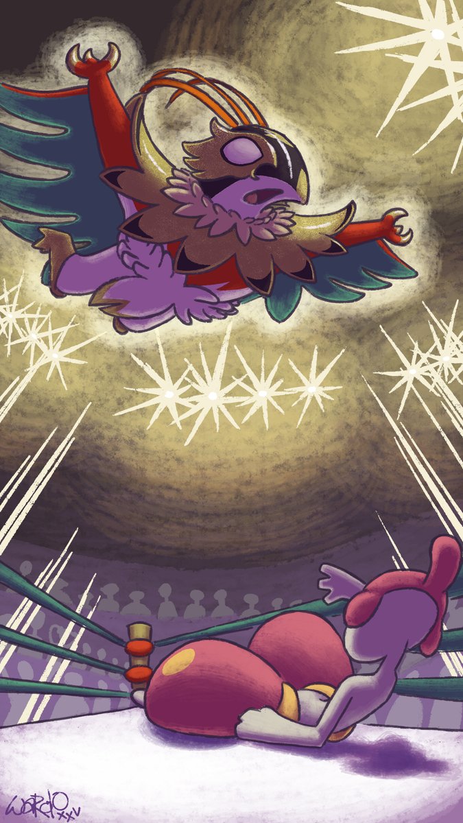 No soy un gran fan de Pokémon, pero si me emocione al ver la evolución Mega de Hawlucha

#hawlucha #fanart #pokemon #pokemonart #hawlucha #pokemonfanart
