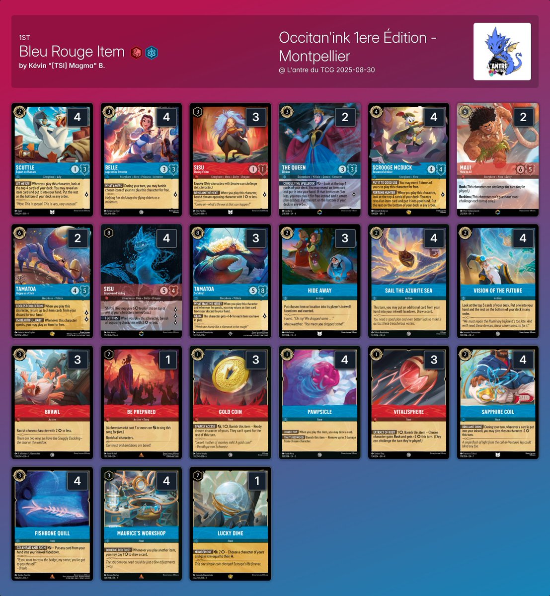 inkDecks: Lorcana Decks tweet media