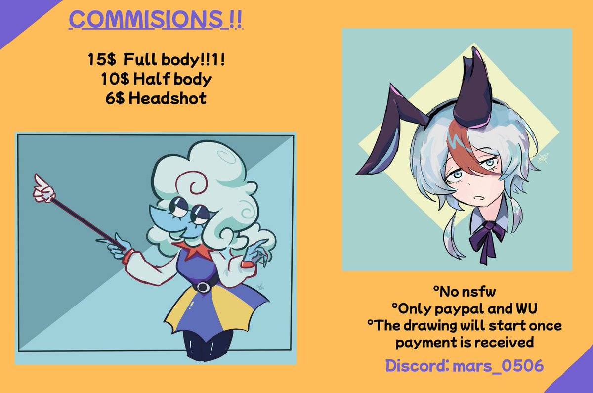 • ┈┈┈ ๑ ⋅ ⋯ ୨ ୧ ⋯ ⋅ ๑ ┈┈┈ •
✨Open Comissions✨
If you have any questions, send me a DM!📝 Thank youu
.
#comms