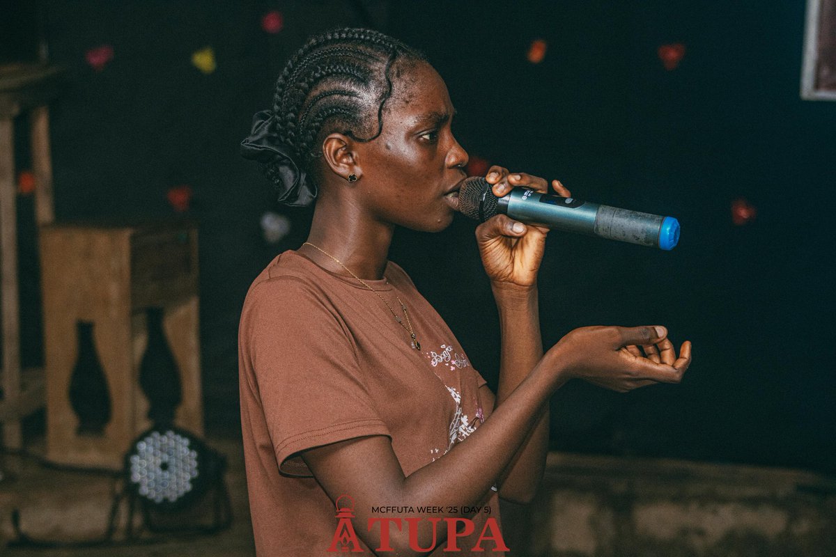 mcffuta's tweet photo. Spoken Word Highlight
🎤 “The spoken word session was fire! 🔥 Every line carried life, and every verse lit up the night. ATUPA Drama Night was unforgettable!
#mcffutaweek25
#mcf
#remnant
#atupa
#drama https://t.co/eMDdBJTmBQ