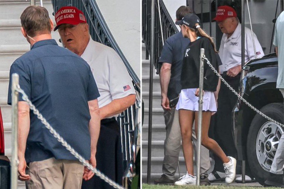 Trumps only one stroke behind.