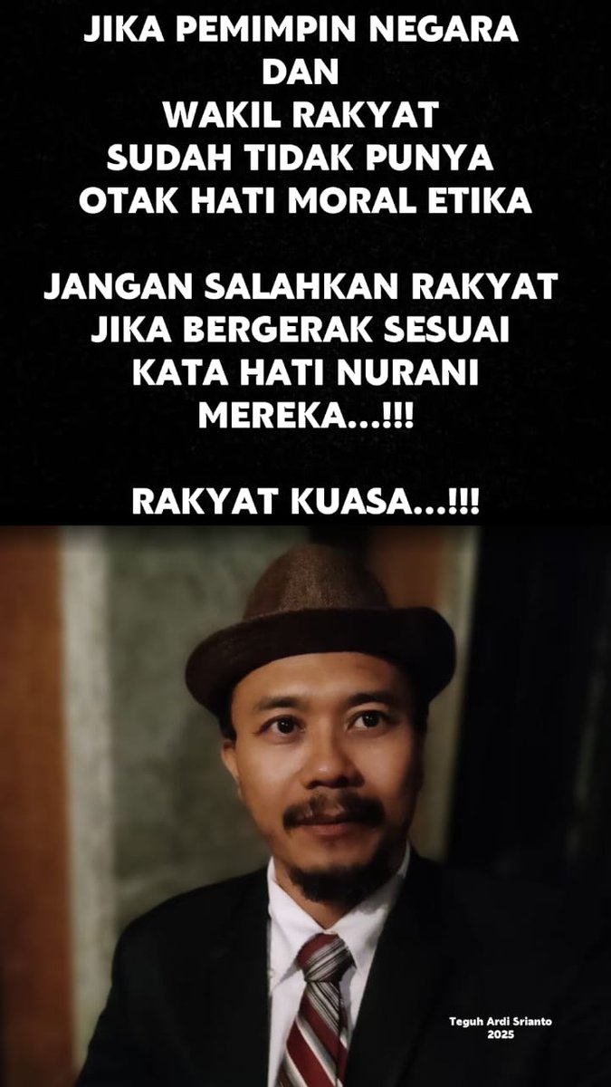 teguhsuroboyo's tweet photo. #presiden #wakilrakyat #dpr #dprri #rakyat #rakyatkuasa https://t.co/qSly16Ye0l