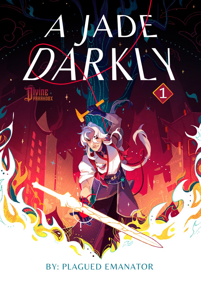 DivineParahdox's tweet photo. A JADE DARKLY: VOLUME 1 ⚔️🔥

Yingxing forges his destiny in blood and blade, but unbeknownst to him, his fate is threaded far past this life. My entry for the HSR Blade Zine!! 

#blade #刃 https://t.co/ZOwcefBI02