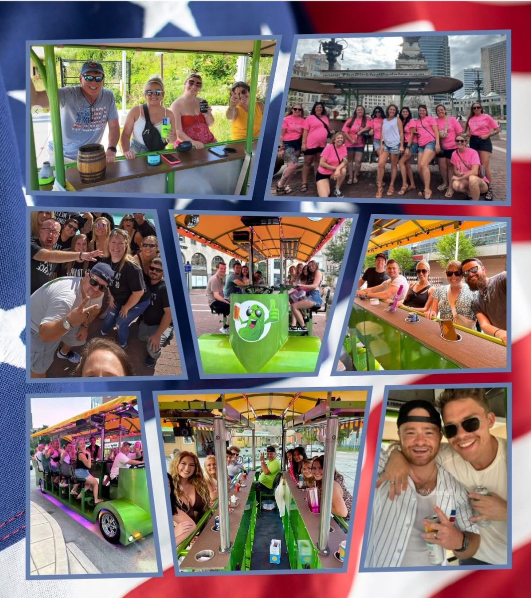 PickledPedaler's tweet photo. Celebrate the weekend with us! 🇺🇸
Book your tour at https://t.co/WtSDUbdy51 and let’s get #pickled 😜 #thingstodoindy https://t.co/UMhzkpv3fd