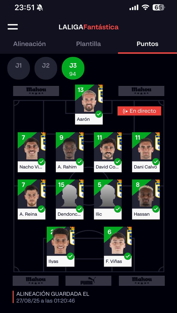 LuisPferreras's tweet image. Jejejejejeje. Mi equipo de la liga Fantasy.
Equipazo. #RealOviedo #orgullovalorygarra