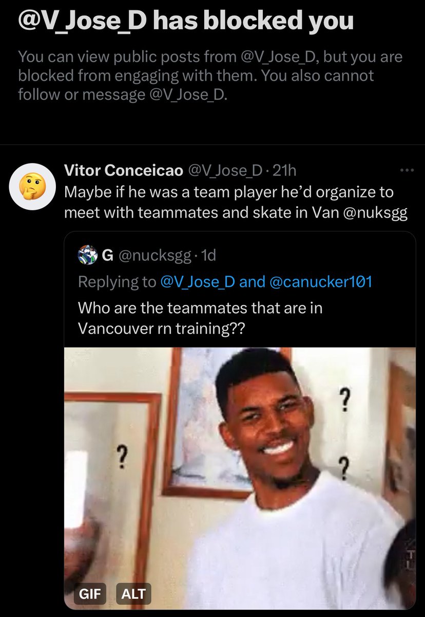 You know all players in the league have different trainers around the world right? I guess those guys aren’t team players either… womp womp.

Go touch some grass, you’re not making sense. Thanks for the block lil troll👌