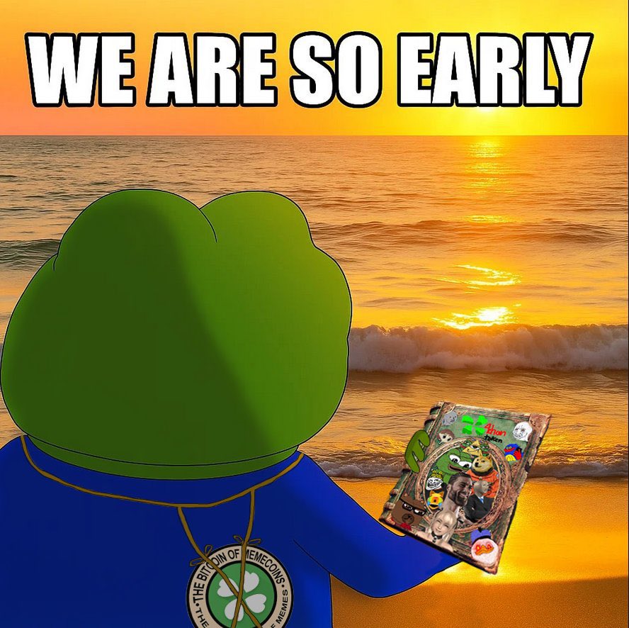 <a href="/TheCryptoLark/">Lark Davis</a> all roads lead back to the BTC of memecoins #4CHAN 🍀🍀🍀