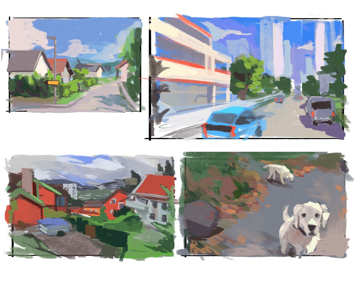 thank you for streammm today!! we did some fun little random street view painting studies, even lucked out and found dogggsssss!!!!!
