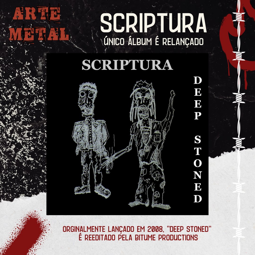 Relançamento na área! Confira no link (Instagram na bio e stories):

blogartemetal.blogspot.com/2025/08/script…

#scriptura #artemetal #thrashmetal #groovemetal #heavymetal #rock 

<a href="/bitumeprod/">BITUME.PRODUCTION</a> <a href="/bitumeprods/">Bitume</a>